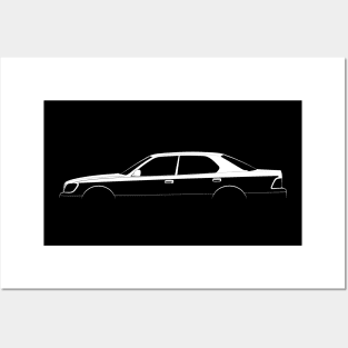 Lexus LS 400 (XF20) Silhouette Posters and Art